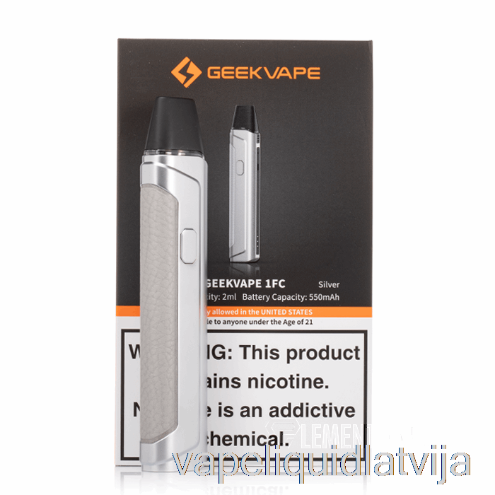 Geek Vape Aegis One & 1fc Pod System [1fc] Sudraba Vape šķidrums